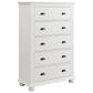 Mayberry Hill Kona 5 Piece Twin Bed Set in White, , large