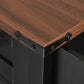 HOMLUX 58" Kitchen Island with Drop Leaf in Black and Brown, , large