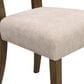 Hearth and Haven Upholstered Side Chair with Beige Cushion in Light Brown (Set of 2), , large