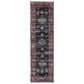 Central Oriental Rugease Velveteen Raquel Aerugo and Rust 2"3" x 6" Runner, , large