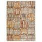 37B Neola Geometric 9" x 13"2" Khaki Area Rug, , large