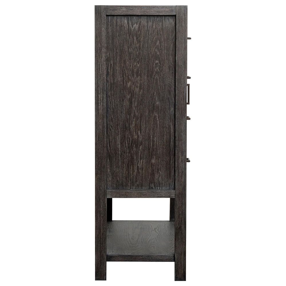 Nicolette Home Plum Creek 4 Drawer Chest with Door in Ravenwood Black, , large
