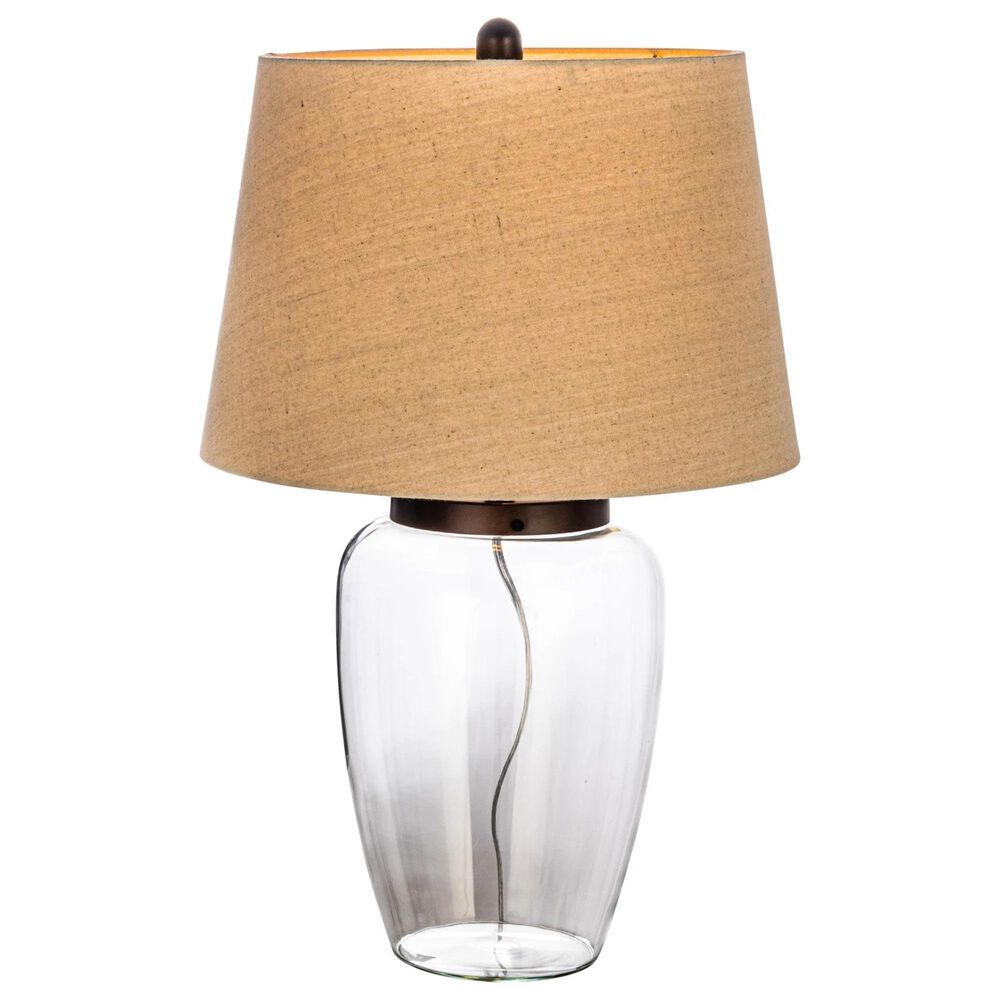 Creative Coop Fillable Glass Table Lamp in Clear, , large