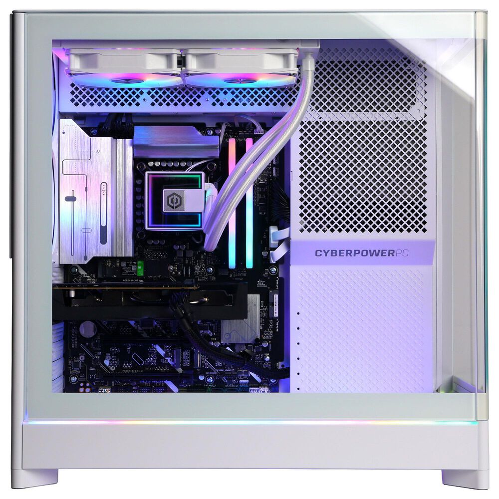 CyberPowerPC Gamer Supreme Gaming Desktop | Intel Core Ultra 7 265KF - 32GB RAM - NVIDIA GeForce RTX 5060 Ti Graphics - 2TB SSD in White, , large