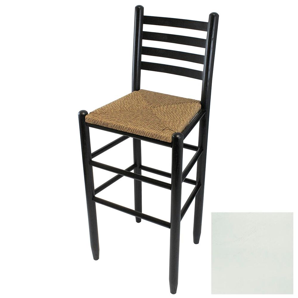 Lakeside Asheville Ladderback Barstool in Coastal Gray, , large