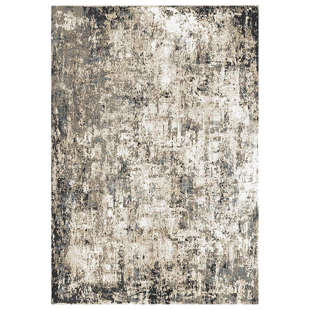 Central Oriental Sientan Kapono 2515.255 7'10" x 9'10" Yellow and Black Area Rug, , large