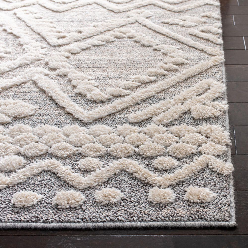 Safavieh Martha Stewart Lucia Shag 4&#39; x 6&#39; Beige and White Area Rug, , large