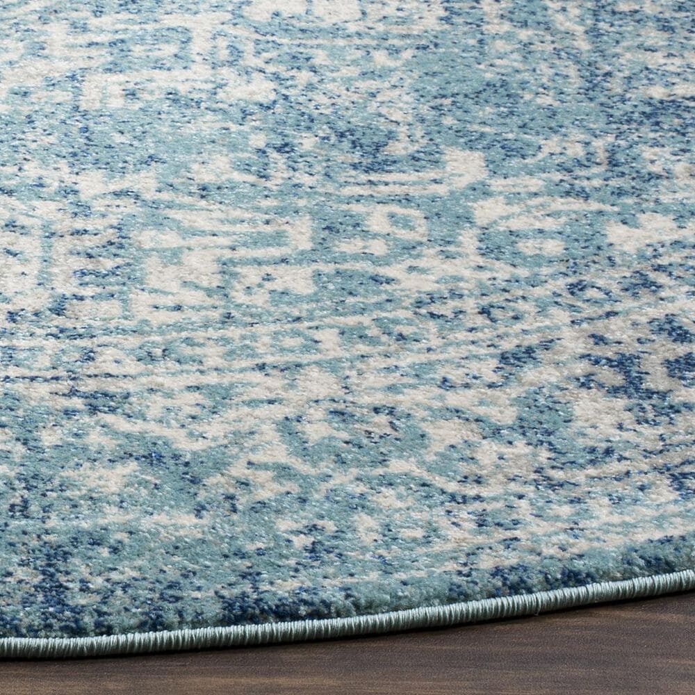 Safavieh Evoke EVK256C-5R 5&#39;1&quot; Round Blue/Ivory Area Rug, , large