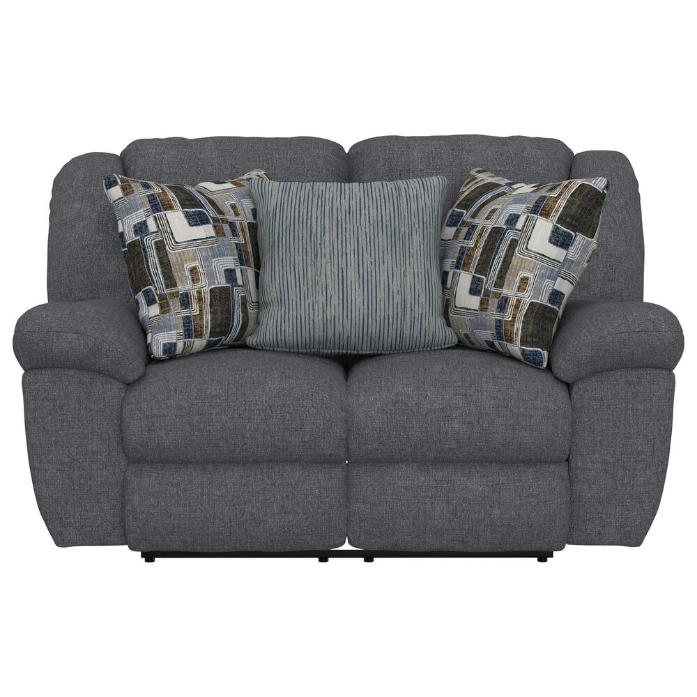 Catnapper Trifecta Power Reclining Rocking Loveseat in Smoke, , large