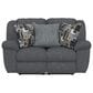 Catnapper Trifecta Power Reclining Rocking Loveseat in Smoke, , large