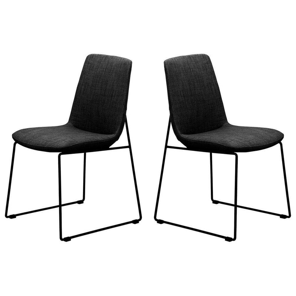 Moe"s Home Collection Ruth Dining Chair in Black SET OF TWO, , large