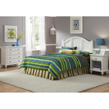 Homestyles Bermuda Queen Headboard in Brushed White, , large