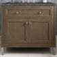 James Martin Vanities Chicago 36" Single Bathroom Vanity in Whitewashed Walnut with 3 cm Parisien Bleu Quartz Top and Rectangular Sink, , large