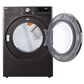 LG 4.5 Cu. Ft. Front Load Washer and 7.4 Cu. Ft. Gas Dryer with TurboWash 360 Laundry Pair in Black Steel, , large