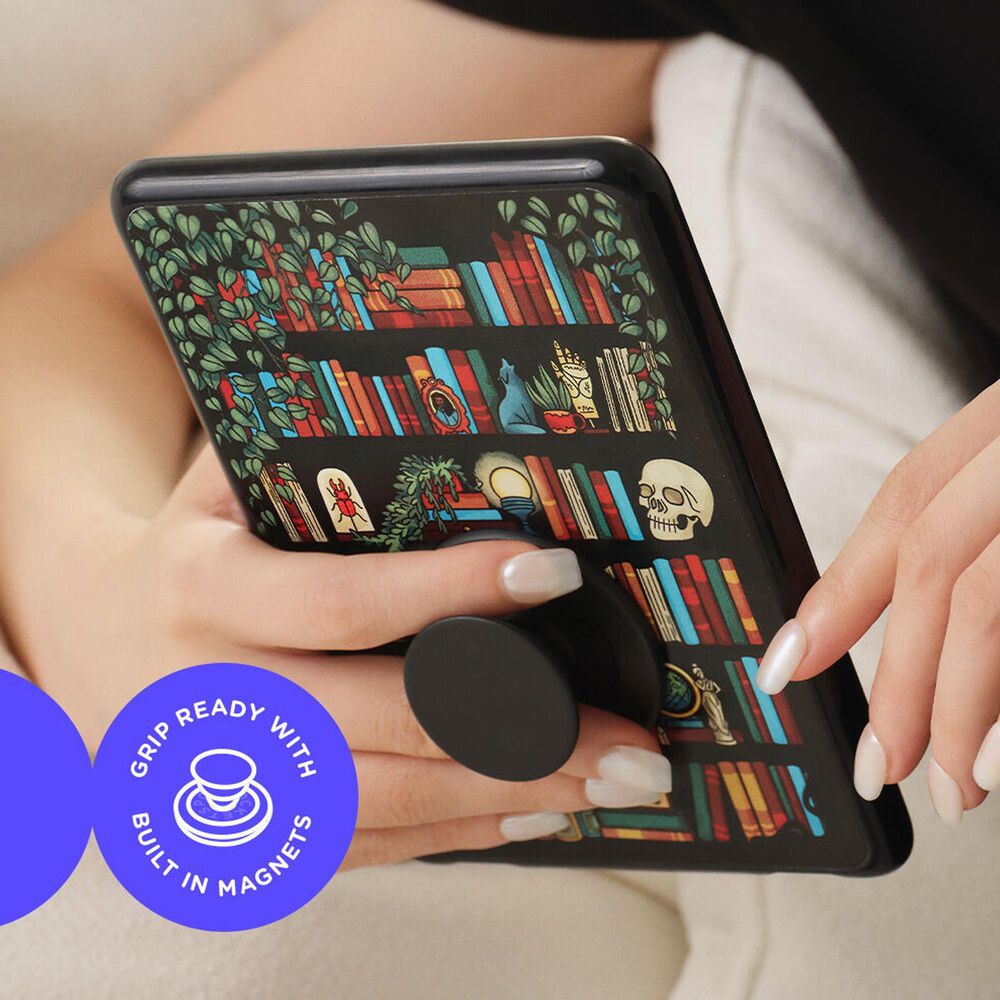 PopSockets MagSafe Case for Kindle 11th Gen in Storied Shelves, , large