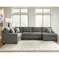 Ashley Clarington 3-Piece Right Facing Sectional with Chaise in Greystone, , large
