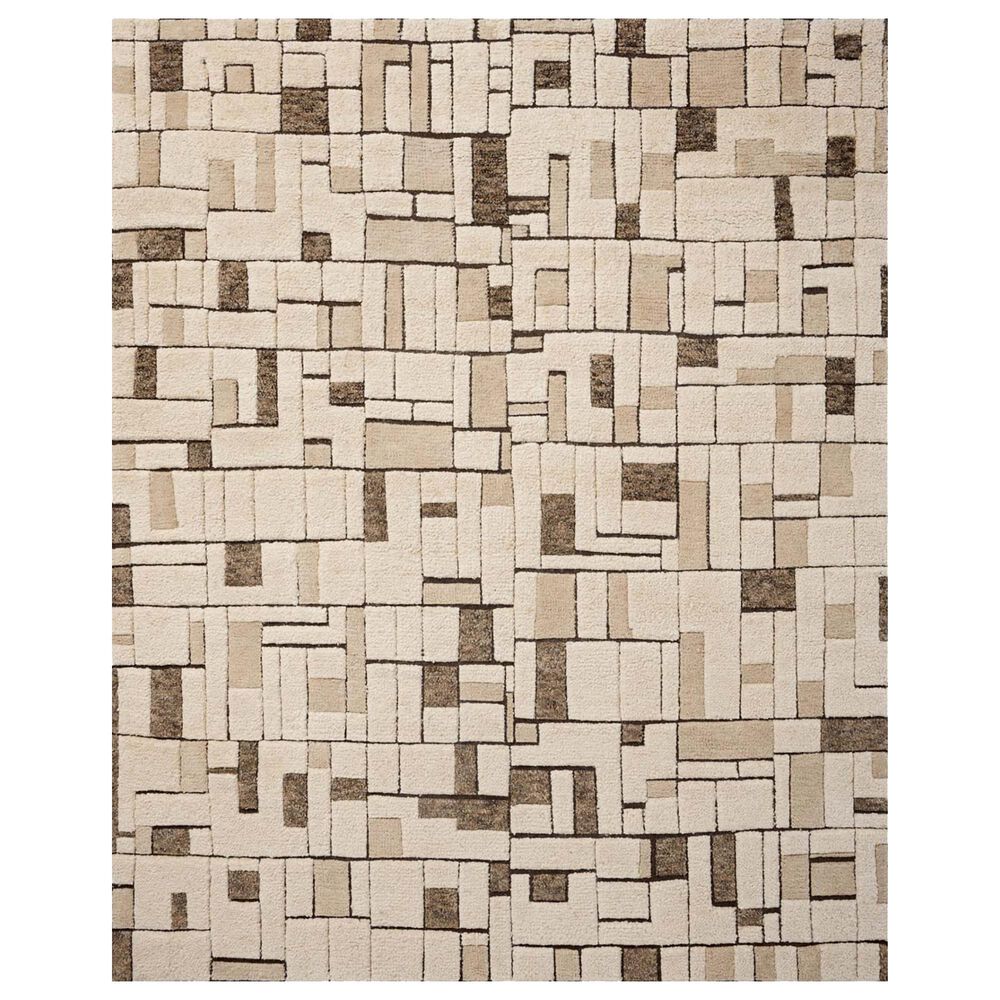 Loloi Octavia 8"6" x 11"6" Coffee and Natural Area Rug, , large