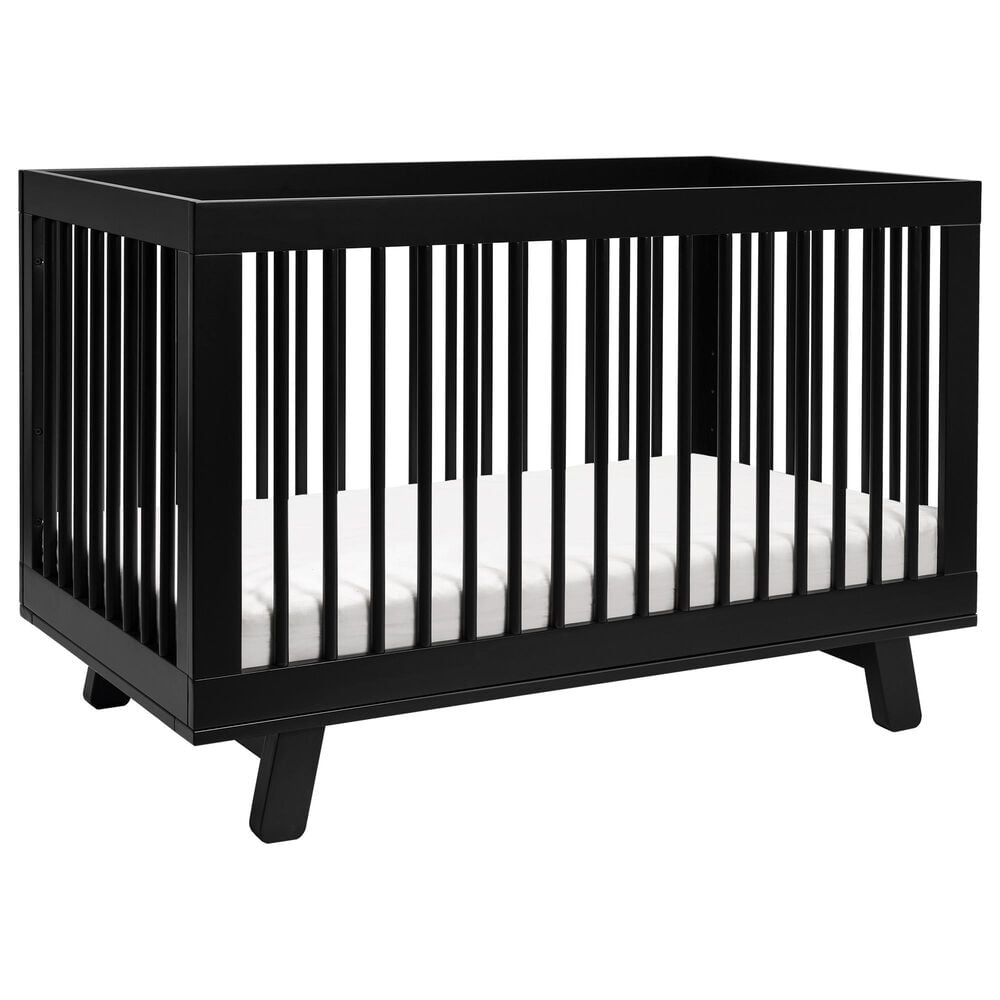 Babyletto Hudson 3-In-1 Convertible Crib in Black, , large