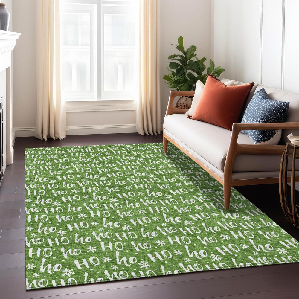 Dalyn Rug Company Wonderland WN22 3&#39; x 5&#39; Green Indoor/Outdoor Area Rug, , large