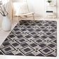 Safavieh Micro-Loop MLP154H 4" x 6" Charcoal and Ivory Area Rug, , large