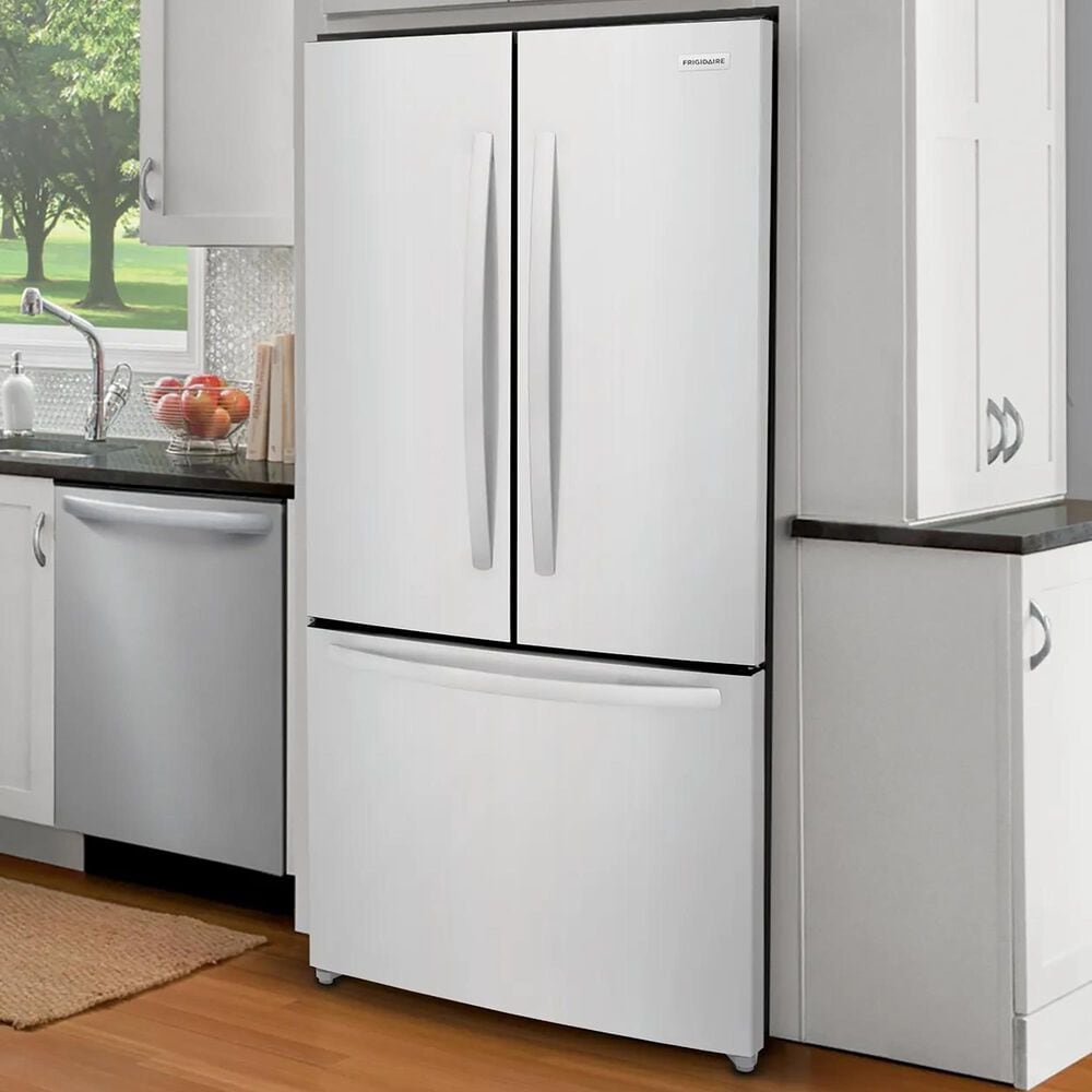 Frigidaire 18 Cu. Ft. Counter-Depth French Door Refrigerator in White, , large