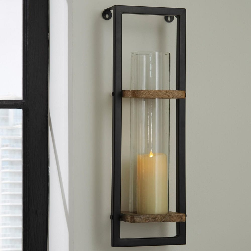 Ashley Colburn Wall Sconce in Natural and Black, , large