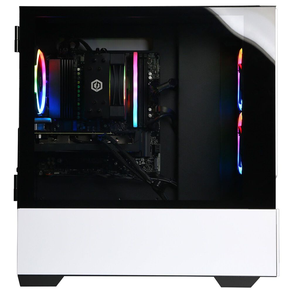 CyberPowerPC Gamer Master Gaming Desktop | AMD Ryzen 5 8400F - 16GB RAM - AMD Radeon RX 9060 XT Graphics - 1TB SSD in White, , large