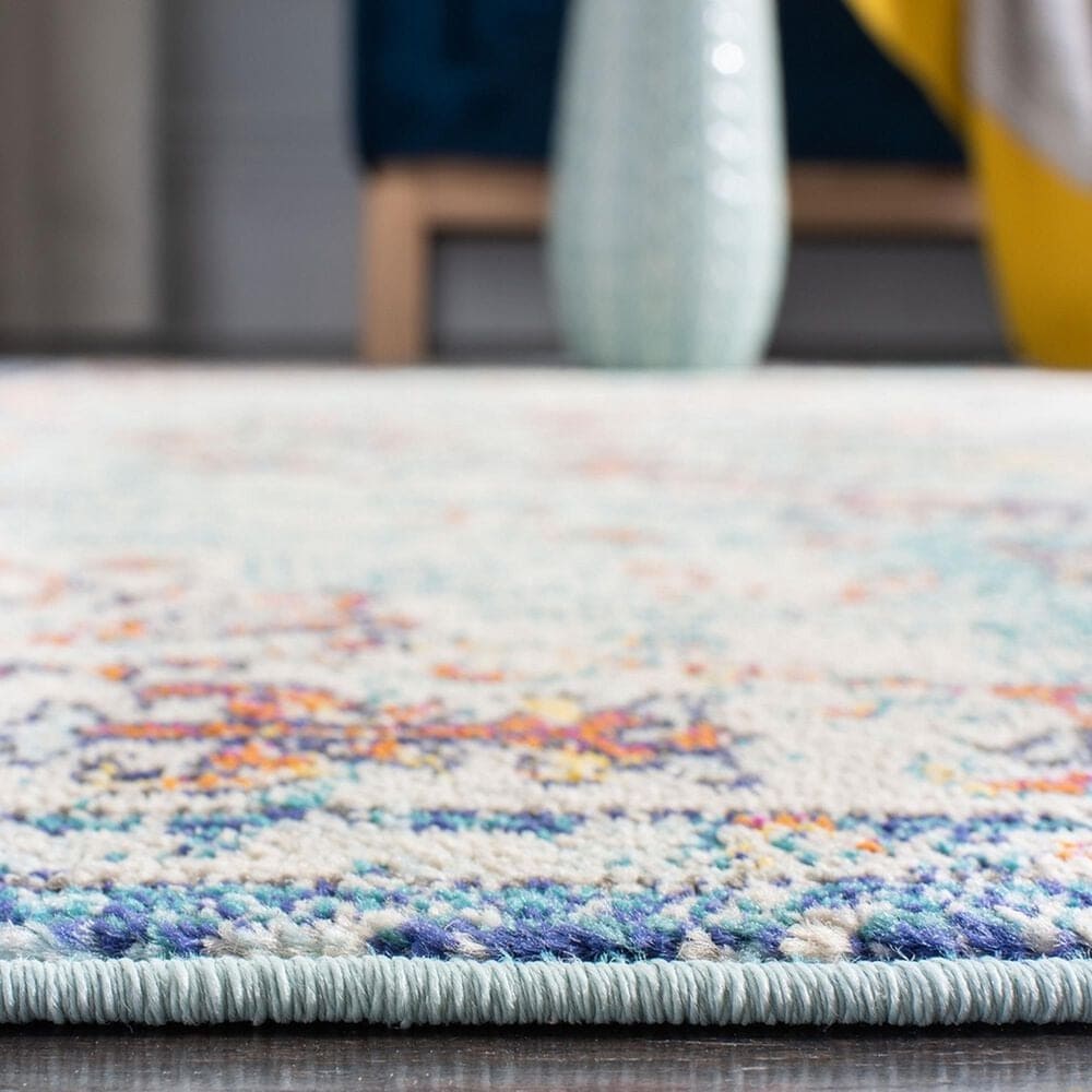 Safavieh Madison MAD447K 2'2" x 14' Navy and Light Blue Runner, , large