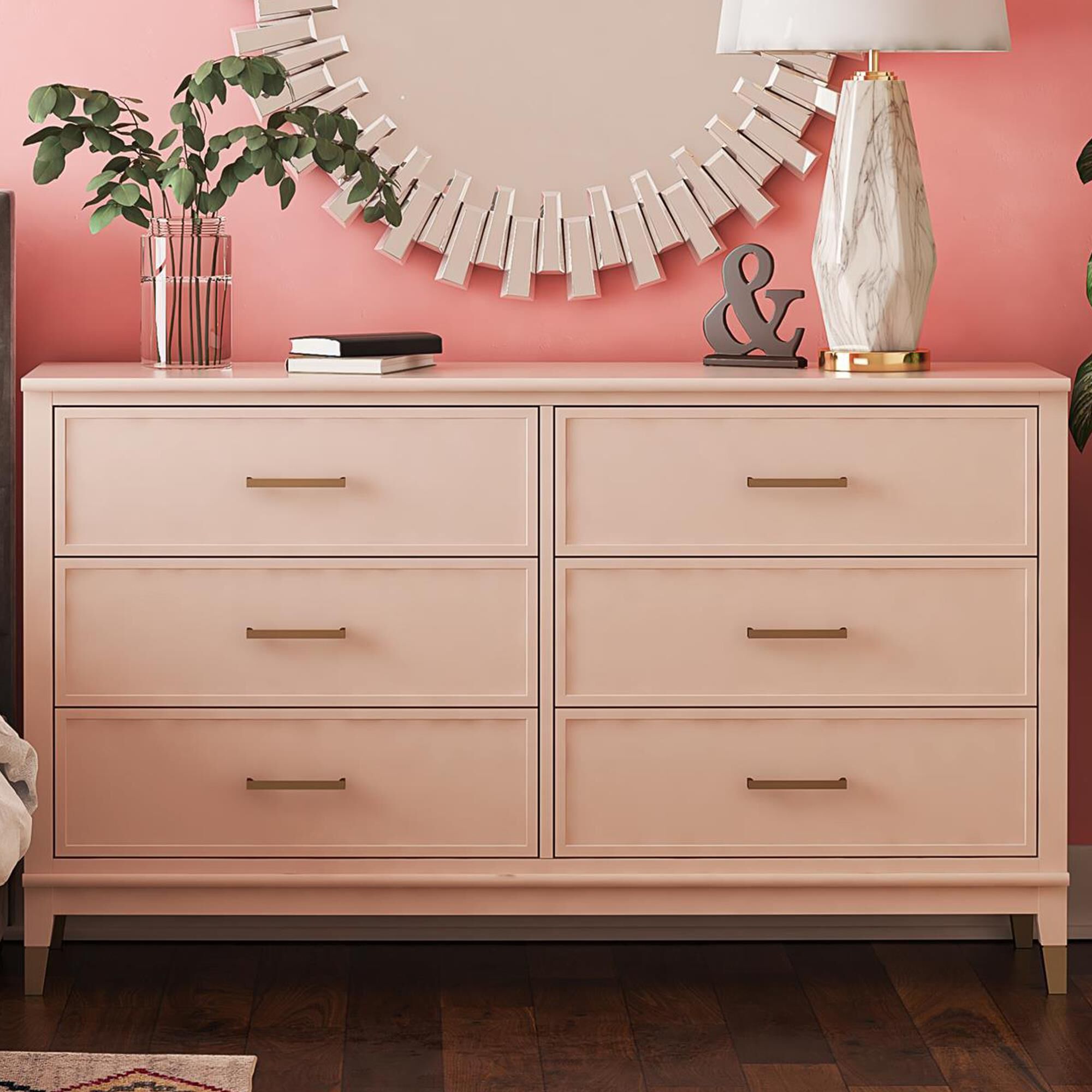 DHP Westerleigh 6 Drawer Dresser in Pale Dogwood NFM