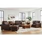 Ashley Santorine Ottoman in Dark Brown, , large