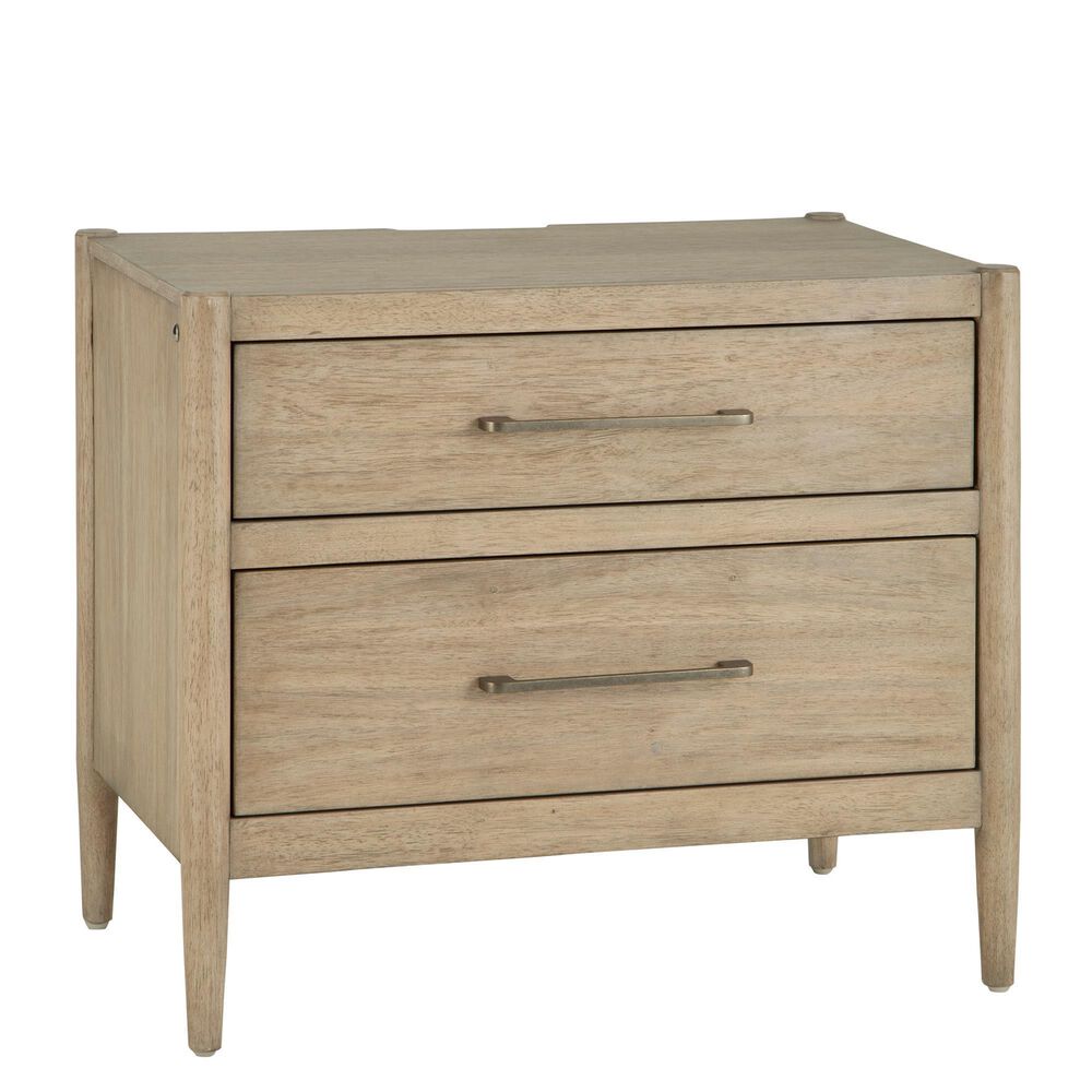 Riva Ridge Shiloh 2 Drawer Nightstand in Champagne Brown, , large