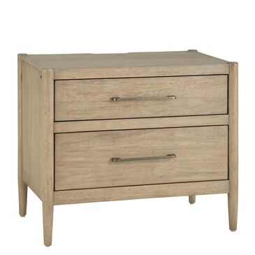 Riva Ridge Shiloh 2 Drawer Nightstand in Champagne Brown, , large