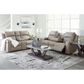 Ashley Lavenhorne Manual Reclining Sofa and Loveseat Set in Pebble, , large