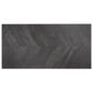 Soho Studio Elan Chevron Black 24" x 48" Porcelain Tile, , large