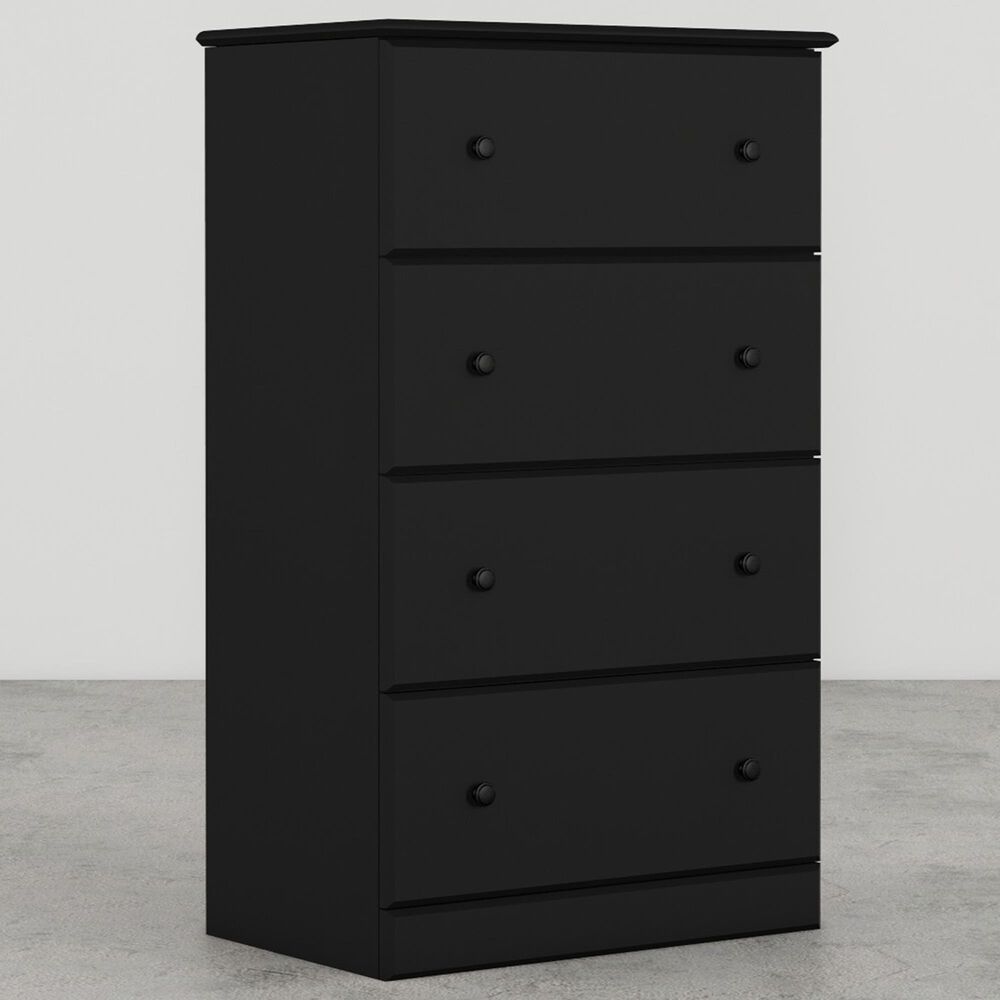 Lemoore Essentials 26" 4-Drawer Chest in Black, , large