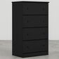 Lemoore Essentials 26" 4-Drawer Chest in Black, , large