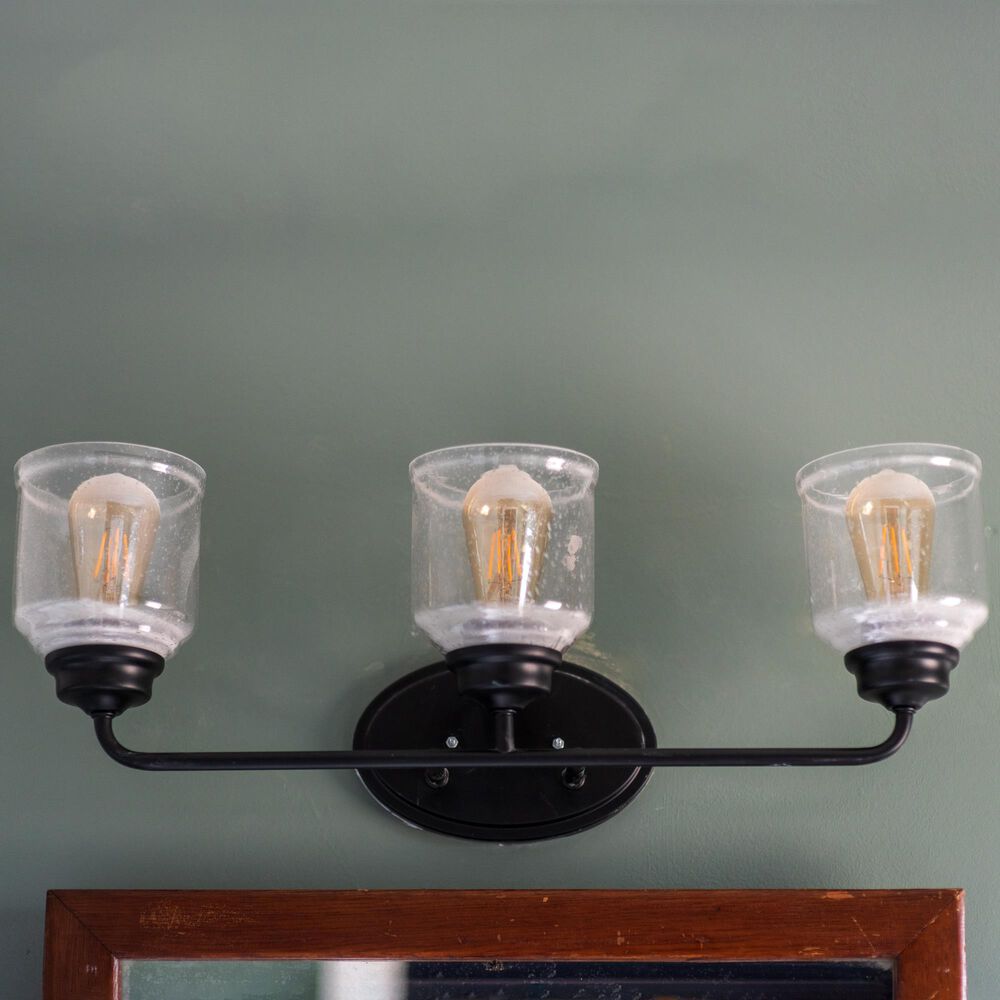 Maxim Lighting Acadia 3-Light Bath Vanity in Black, , large