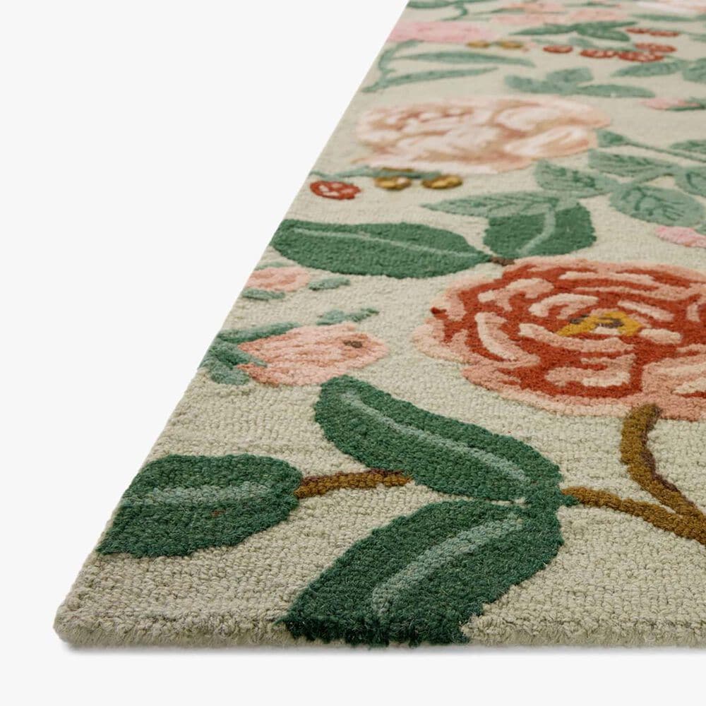 Rifle Paper Co. x Loloi Highgrove Mint 2'6" x 7'6" Runner, , large