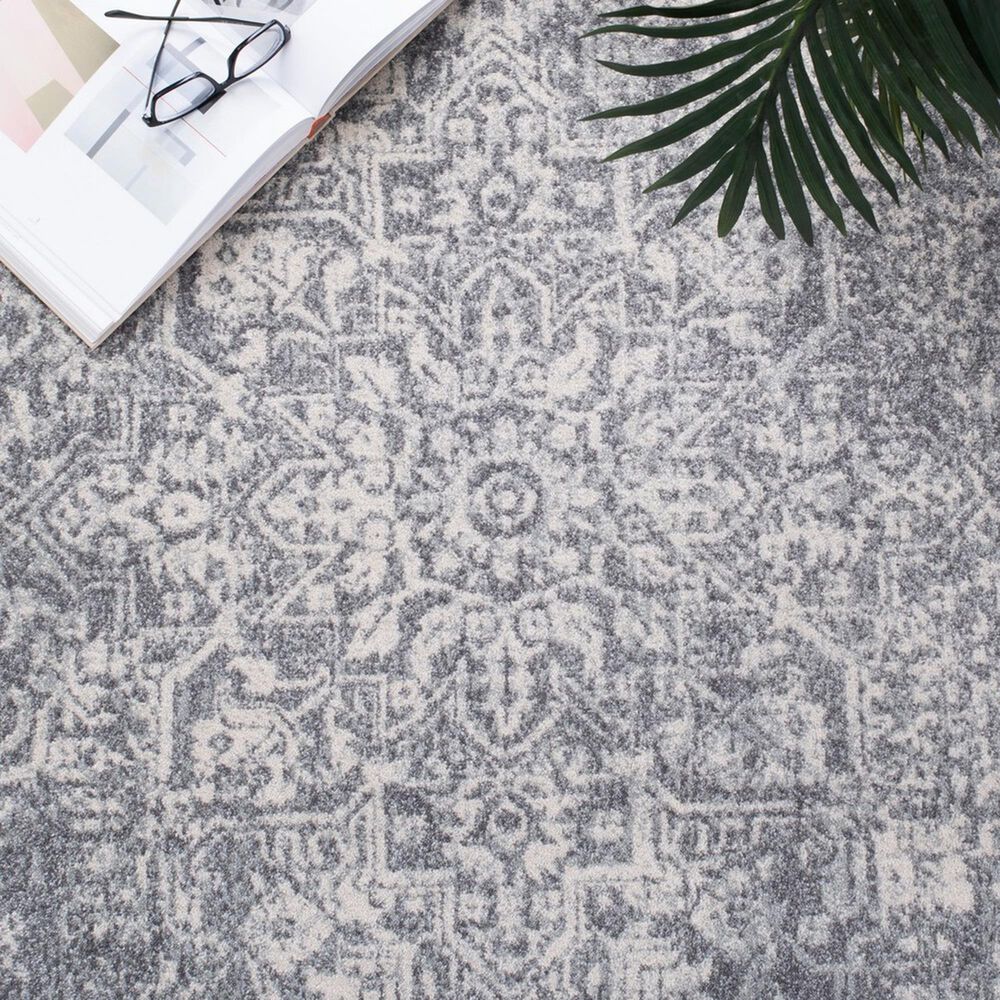 Safavieh Evoke EVK256S 10&#39; x 14&#39; Silver and Ivory Area Rug, , large