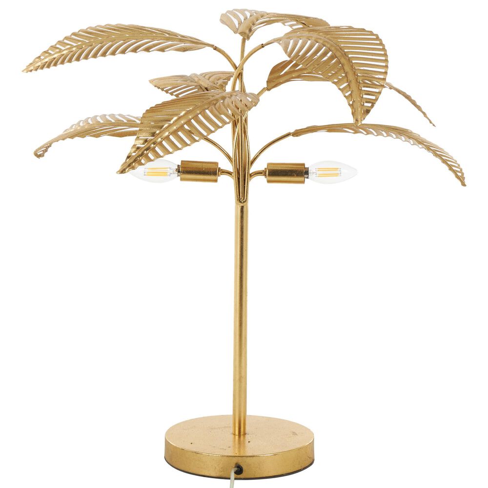Maple and Jade 26" Metal Tree Table Lamp with Round Base in Satin Gold, , large