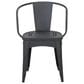 Hearth and Haven Lourdes 3-Piece Iron Bistro Set in Black, , large