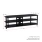 CorLiving Travers 70" TV Console in Black, , large
