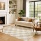 Dalyn Rug Company Soft Essentials Plaid Ivory 5" x 7"6" Indoor/Outdoor Area Rug, , large