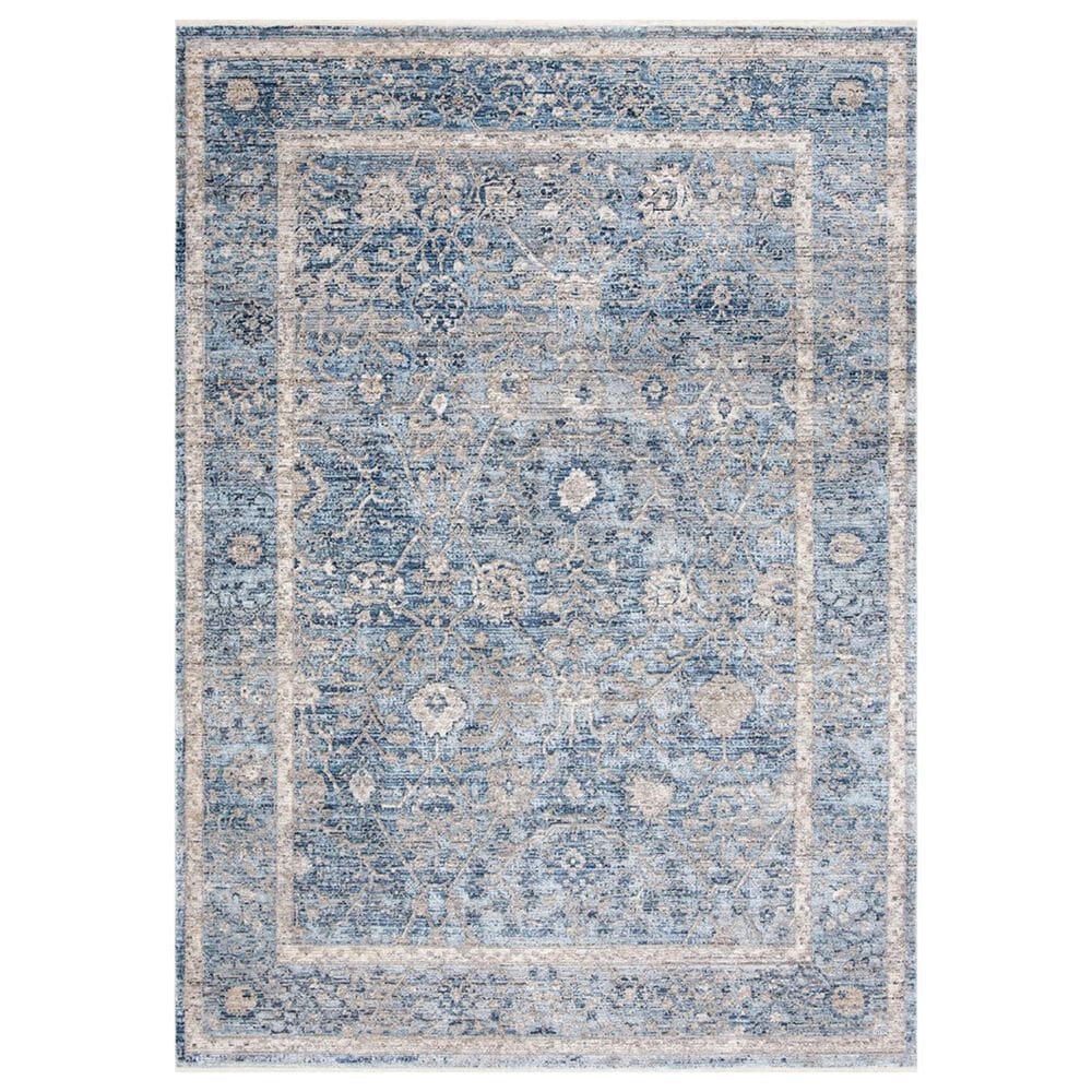 Safavieh Dream DRM402J 5" x 8" Grey and Turquoise Area Rug, , large