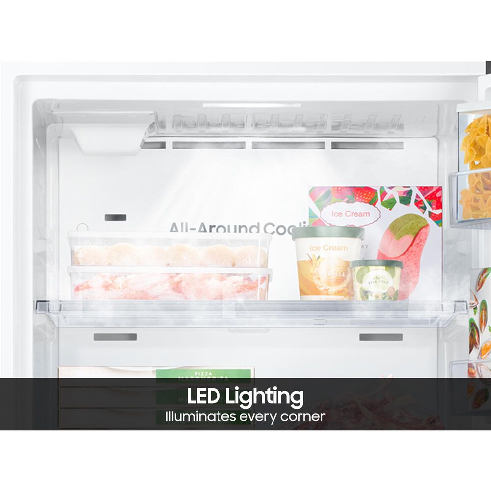 Samsung Bespoke AI 18 Cu. Ft. Top Freezer Refrigerator with All-Around Cooling in Stainless Steel, , large