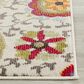 Safavieh Monaco MNC233A-3 3" x 5" Ivory/Multi Area Rug, , large