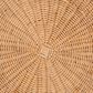 bali & pari Palm 26" Round Ottoman with Light Honey Rattan in White, , large