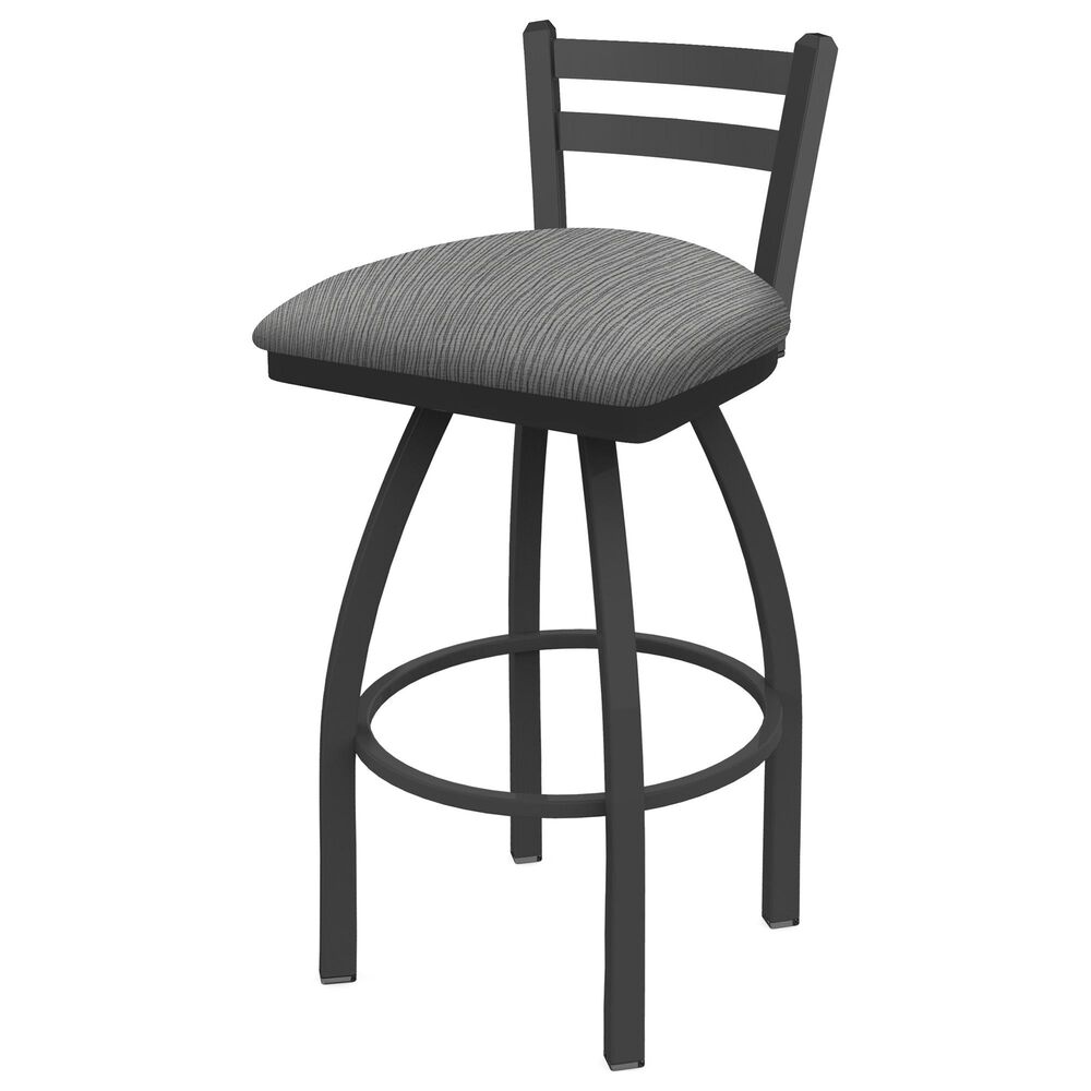 Holland Bar Stool 411 Jackie 25" Low Back Swivel Counter Stool with Pewter and Graph Alpine Seat, , large