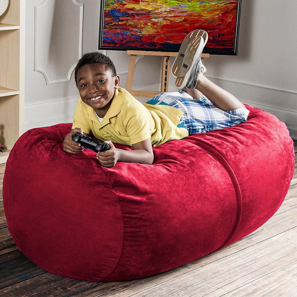 Jaxx 4 Lounger Bean Bag in Cherry NFM