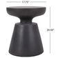 Hearth and Haven Round Patio Side Table in Copper, , large